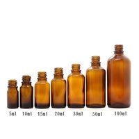 Flacon en verre ambre givré avec pompe à lotion, accessoires cosmétiques, 30/15 ml, 100/50 ml