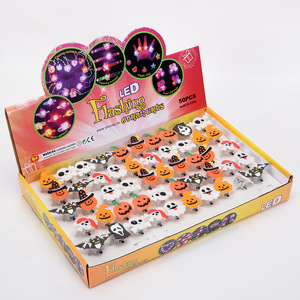 Halloween Gifts Prom Party Finger Light Glowing Toy Children's Ring Pumpkin Bat Ring - Product Image 6