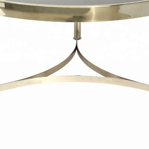 Venta caliente <span class=keywords><strong>muebles</strong></span> de metal pequeño juegos de mesa de oro color de rosa redonda mesa de café - Product Image 4