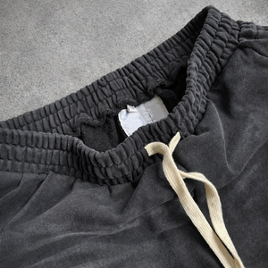 Pantalon de jogging cargo en molleton de coton personnalisé, lavage à l'acide, effet délavé, éclaboussures de peinture pour hommes - Product Image 4