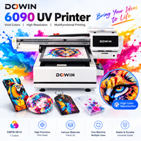 Imprimante à plat UV DOWIN 4 en 1 6090 A1 Haute précision Haute qualité pour acrylique, bois, céramique et matériaux plats multiples