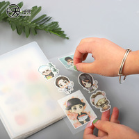 Classeur de rangement transparent à 3 pochettes pour cartes photo, mini album de collection pour cartes à collectionner