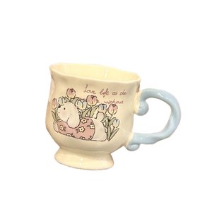 Taza de café de cerámica Cerouky con diseño de perro y asa con serigrafía para regalo y té - Product Image 5
