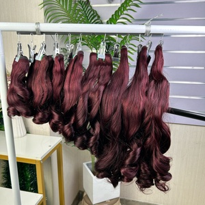 12a Wholesale Luxury Bouncy Hair Bundle 100g Per Pack Double Drawn Pissy Curly Hair <b>Extension</b> 100% Virgin Human Hair No Shedding - Product Image 1