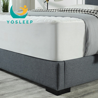 Lit d'hôtel de luxe moderne YOSLEEP avec tête de lit personnalisé King Queen Size base de lit double cadre de lit pour meubles de chambre à coucher d'appartement