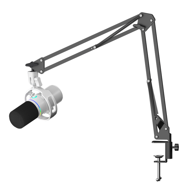 Gaming Microphone with Game Chat Balance,Noise Cancelling, Cardioid Condenser Mic for Streaming/Podcast/Recording with RGB