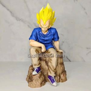 Figurines GK Vegeta 22cm, Figurines d'action, tenue décontractée Vegeta IV Anime PVC Modèle Jouets Anniversaire Ornement Cadeaux - Product Image 5