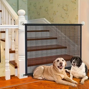 Yeni <span class=keywords><strong>Pet</strong></span> güvenlik Mesh kapısı-dayanıklı köpek bariyeri-merdivenler ve kapılar için kolay kurulum - Product Image 3