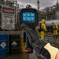 Kamera Termal Laser Ranging MF500 800m 400m 384x288 IR Radiasi Gas Cuaca 6 1 IP67 1100g Portabel Penyelamatan Kebakaran 50mk