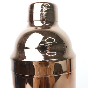 Mélangeur à <span class=keywords><strong>alcool</strong></span> à martini en acier inoxydable 750ml or rose avec logo personnalisé - Product Image 4