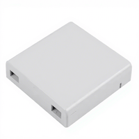 Boîtier mural terminal optique FTTH de type 86 pour intérieur, prise abonnée optique, mini-plaque frontale FWO-2-C, garantie 5 ans