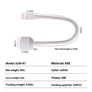 Lampe à ongles tubulaire mini réglable, sèche-vernis, flexible, USB, pratique, lampe UV - Product Image 4