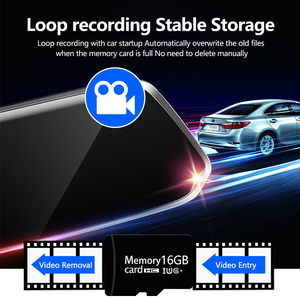 Camera hành trình ô tô màn hình cảm ứng Full HD 10 inch, tầm nhìn ban đêm siêu tốt, ghi hình kép 1080P, hộp đen ô tô, <span class=keywords><strong>DVR</strong></span> ô tô - Product Image 6