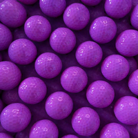 Balles de mini-golf personnalisables OEM avec logo imprimé sur du caoutchouc durable et des balles vierges en Surlyn pour un design personnalisé