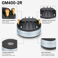 Haut-parleur de compression professionnel haute performance en néodyme, gorge de 1 pouce, diaphragme en titane de 1,75 pouce, 100 W pour enceinte KTV PA