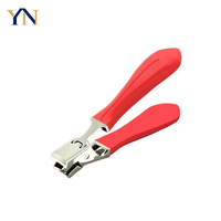 Coupe-ongles grande taille à ouverture large, ciseaux à ongles à lame tranchante, en acier inoxydable durable avec manche en céramique pour doigts