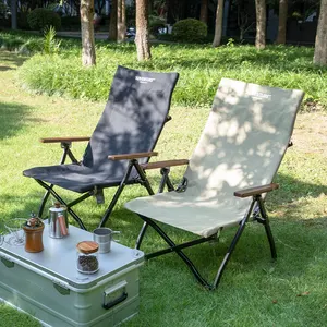 SHIMOYAMA 금속 알루미늄 야외 캠핑 낚시 접을 수있는 강력한 강력한 하중 패브릭 접이식 라운지 비치 디렉터 의자