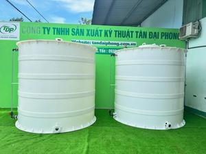 Tanque de Almacenamiento de Ácido Industrial con Aislamiento y Protección Contra la Corrosión, Personalizable con Logotipo, Fabricante Vietnamita de Tanques de PP, PPH y HDPE - Product Image 4