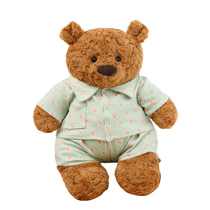 Robe florale mignonne, pyjama en peluche ours de <span class=keywords><strong>Barcelone</strong></span>, poupée ours en peluche, ours en peluche populaire en ligne. - Product Image 1