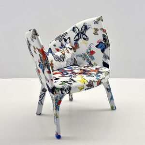 Modern Luxury Designer Velvet Fabric Butterfly Lounge <b>Chair</b> Minimalist Design Features for Living Room Bedroom <b>Club</b> Hotel - Product Image 1