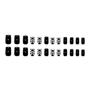<span class=keywords><strong>Uñas</strong></span> Postizas Acrílicas Francesas <span class=keywords><strong>Negras</strong></span>, Estilo Dulce y Moderno, <span class=keywords><strong>con</strong></span> Pegamento, 24 Piezas, Venta al Por Mayor, Personalizables - Product Image 6