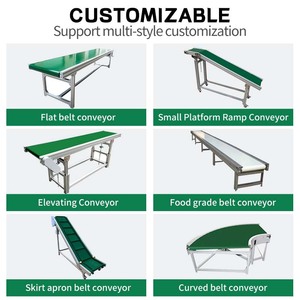 Gekantelde automatische PVC-klimbandtransportband voor het laden en lossen van materialen en goederen - Product Image 6