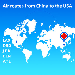خدمات الشحن الجوي السريع من الباب إلى الباب من الصين إلى الولايات المتحدة/الاتحاد الأوروبي، شحن أمازون FBA مع الضرائب المشمولة، خدمة شحن جوي - Product Image 4