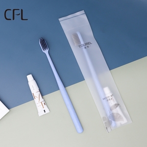 Nouvel arrivage 2022, étiquette privée de bonne qualité, fournitures jetables d'hôtel, mini ensemble de brosses à dents - Product Image 2