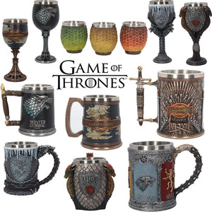 Song Ice Fire Game Thrones Tazas <span class=keywords><strong>de</strong></span> cerveza <span class=keywords><strong>de</strong></span> whisky <span class=keywords><strong>de</strong></span> acero inoxidable Vasos <span class=keywords><strong>de</strong></span> agua transfronterizos ecológicos personalizados para fiestas - Product Image 2
