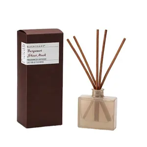 Raincoast 100Ml Getinte Aromatherapie Diffuser Fles Custom Geur Parfum Glas Reed Diffuser