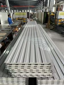 Pu Polyurethane xốp đúc sẵn nhà tổng hợp bánh sandwich Panel cho tòa nhà văn phòng - Product Image 5