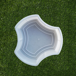 Cetakan batu Paving Zigzag cetakan pemoles beton interlock cetakan plastik Pvc untuk blok bangunan beton dia NAN Tiongkok - Product Image 5