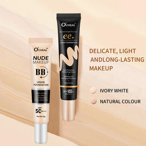 Etiqueta privada Impermeabilizante de larga duración Pro Corrector Blanqueamiento Iluminador Tono de piel <span class=keywords><strong>SPF</strong></span> <span class=keywords><strong>50</strong></span> + Protector solar Crema <span class=keywords><strong>CC</strong></span> - Product Image 2