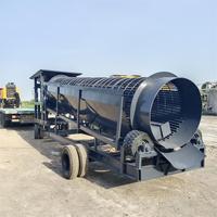 Compost mobile Trommel Topsoil Screener Sifting Topsoil Screening Plant Tambour Screen Plant à vendre