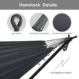 Võng chuyển đổi di động bền Võng với đứng trong nhà ngoài trời kim loại nhiệm vụ nặng nề treo ghế với đứng - Product Image 2