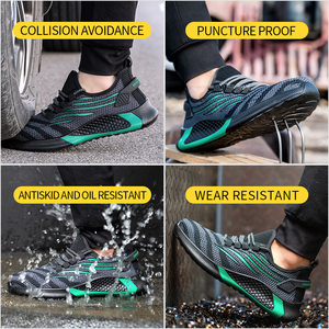 Hanagal - Zapatillas de Seguridad Personalizadas para Hombre, Antideslizantes, con Puntera de Acero, Fáciles de Poner, Ligeras y Cómodas - Product Image 2