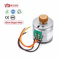 Moteur pas à pas micro haute précision 20 mm avec engrenage en laiton, ultra compact, miniature, pour robotique, mise au point de caméra, CE