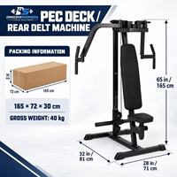 Appareil de musculation professionnel en acier pour exercices de pectoraux, machine papillon anti-étranglement, entraîneur musculaire triangulaire