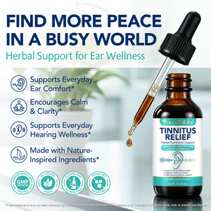 Acentiallabs Gotas de <span class=keywords><strong>Tratamiento</strong></span> para el Tinnitus de 60 ml, Gotas Naturales a Base de Hierbas para el Alivio del Tinnitus, Cuidado de la Salud Auditiva - Product Image 2