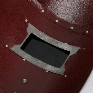 Casque de soudage personnalisé, fibre de papier rouge étanche à la main, protection faciale - Product Image 5