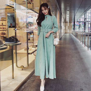 Korean long dress design Clearance