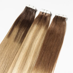 เทปต่อผมยี่ห้อ Jasmine Beauty Wholesale แบบรัสเซีย ชนิดมองไม่เห็นรอยต่อ ผมแท้ Remy Double Drawn แบบไล่สี  ต่อผมแบบเทปสองด้าน - Product Image 1