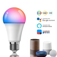Bombillas LED Inteligentes para el Hogar, Regulables, RGBCW, 9W, PC E26/E27, con WIFI, Control por Voz con Alexa y Google Assistant, Blanco Cálido