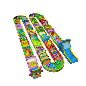 Parcours d'obstacles gonflable extérieur Crazy 5K <span class=keywords><strong>Sprint</strong></span> pour adultes, parcours d'obstacles gonflable Insane 5Km - Product Image 1