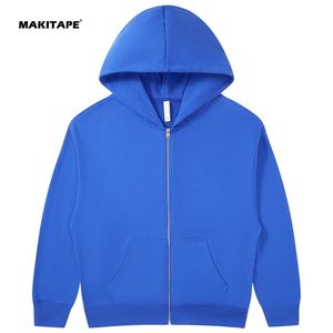 Sudadera con capucha con cremallera W102 ODM con logo personalizado, al por mayor, estilo urbano para hombre, algodón y poliéster de alto gramaje, estampado 3D bordado, primavera - Product Image 3