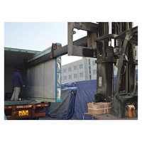 Grue à bras articulé pour chariot élévateur, extension de flèche de 2 500 $ pour le chargement et le déchargement de caisses de verre / lots de dalles de pierre dans un conteneur