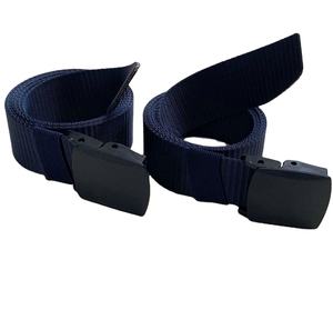 Ceinture en nylon de couleur bleue chinoise de 3.8cm à bas <span class=keywords><strong>prix</strong></span> et en grande quantité avec boucle en plastique bleu - Product Image 1