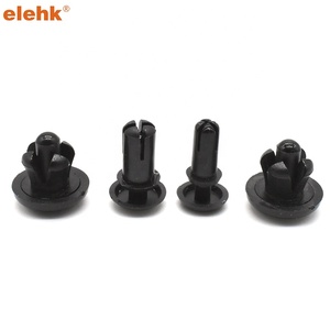 Elehk <span class=keywords><strong>Rivet</strong></span> Nylon Blanc Noir Plastique Nylon66 Mini Fixation Mâle et <span class=keywords><strong>Femelle</strong></span> Tête Ronde 120Pcs 8Mm Trou Rivets - Product Image 1