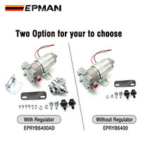 Pompe à essence électrique EPMAN 110 GPH avec régulateur Street Strip carburé Application 14 PSI Universal 3/8 "NPT Ports EPRYB6400AD