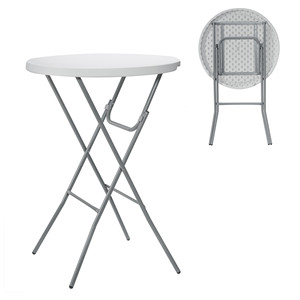 M1934 Tavolo Catering Bar Round Gambe Pieghevoli 80 x 110 h cm Catering Supplies Wholesale Restaurant Supplies - Product Image 1